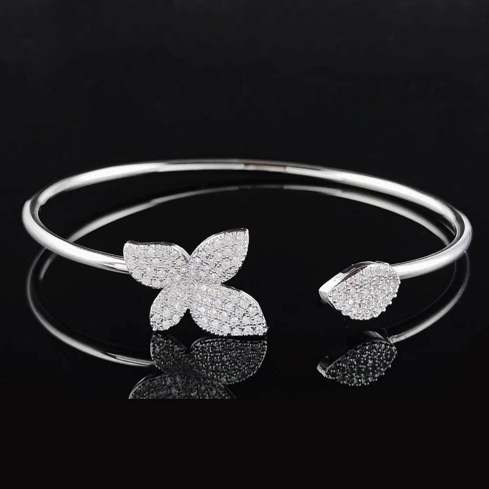 New Versatile Opening Adjustable Bracelet with Butterfly Element Design for Women, Junior High End Women's Jewelry