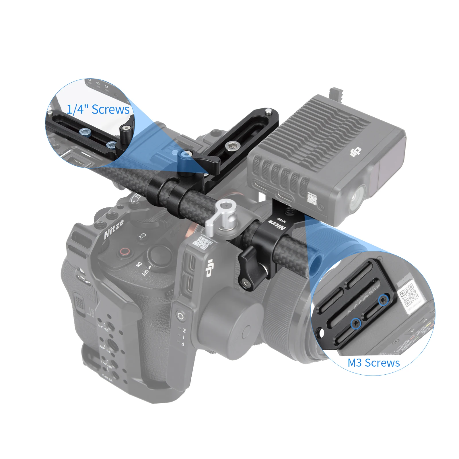 Nitze Монтажный комплект для двигателей DJI Focus Pro LiDAR и