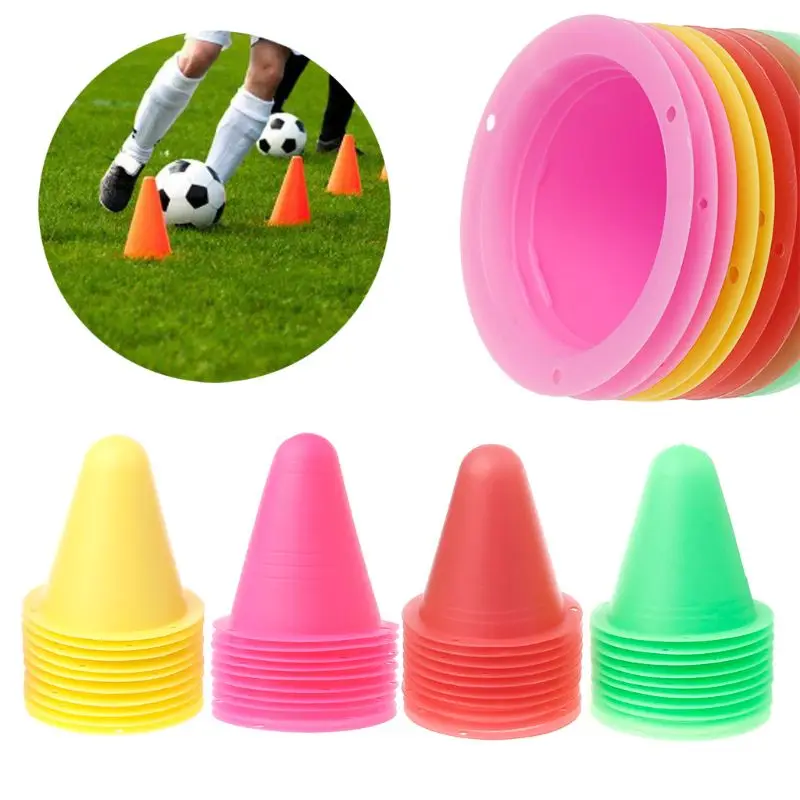 

10 Pcs Skate Marker Cones Roller Football Soccer Training Equipment Marking Cup