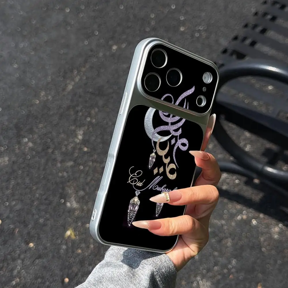 Фото Чехол для телефона «Ид Мубарак» для iPhone 17, 16, 15, 14, 13, 12, 11 Pro Max Plus, текстурированный, из кожи ягненка №5