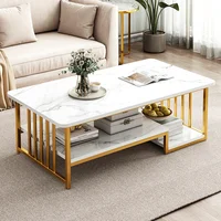 Luxury Design Coffee Table Decoration Livingroom Coffee Table Modern Sofa Side Leg Metal Moveis Para Casahousehold Furniture