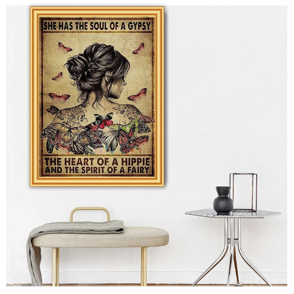 5d сделай сам алмазная живопись винтажные постеры для леди Я шторм вышивка