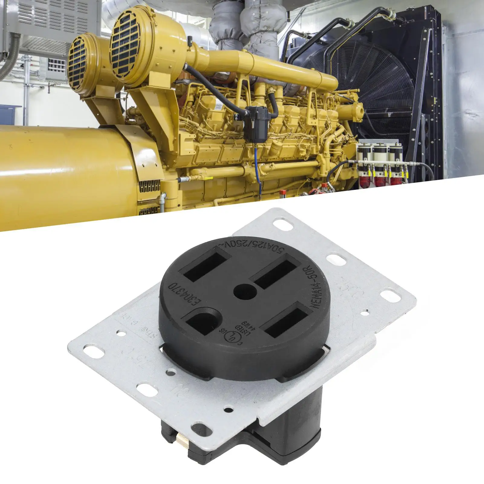 Американская промышленная розетка NEMA 14-50R с 4 отверстиями электрическая 50A 125 В/250 В