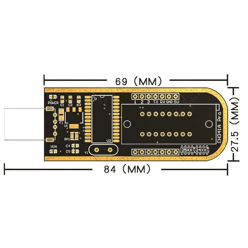 CH341A 24 25 серия EEPROM Flash BIOS USB программатор модуль для 93CXX / 25CXX 24CXX