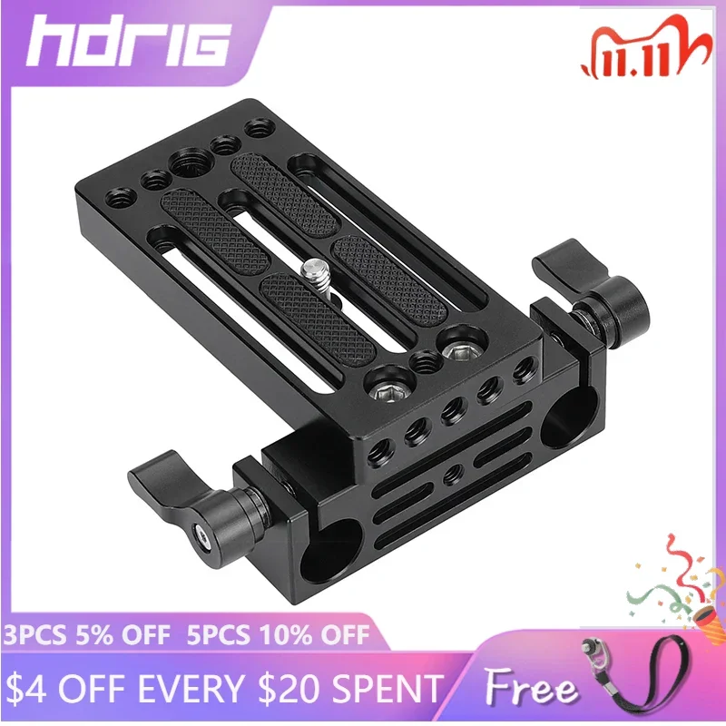 

Основание для камеры HDRIG с креплением на головку штатива с монтажным штифтом 1/4 "-20" и 15-мм стержневым зажимом перила