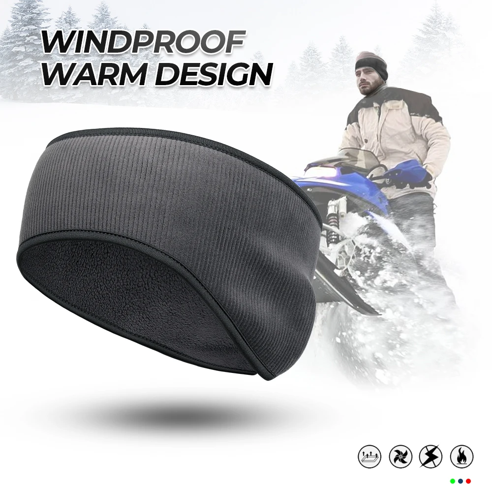 Зимняя Теплая повязка на голову лыжные наушники Флисовая Повязка На уши