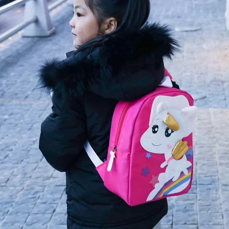 Kids Cartoon Lovely Unicorn Rainbow Children's Schoolbag Kindergarten Anime Backpack for Boys and Girls Lightweight Backpacks