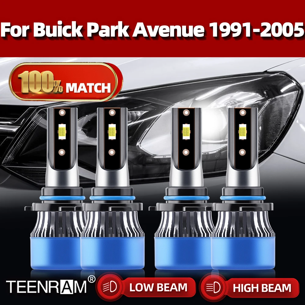 

240 лм, лампы для передних фар, 6000 Вт, автомобильные лампы, 12 В, 1991 K, чип CSP, автомобильные фары для Buick Park Avenue 2001-2002, 2003, 2004, 2005