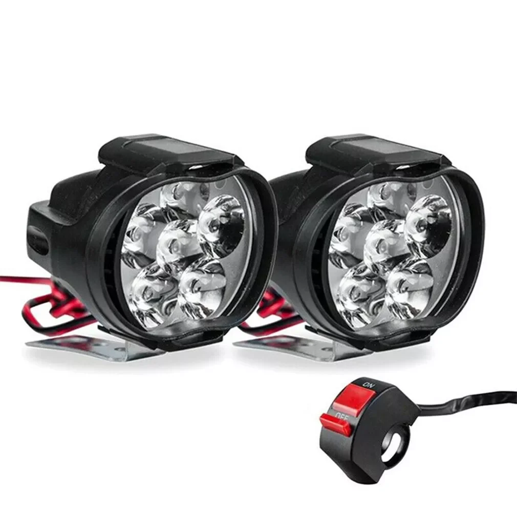 

Motorcycle Headlight Super Bright Working Spotlight Motorbike Fog Lamp LED Spotlight Daytime Running Lights