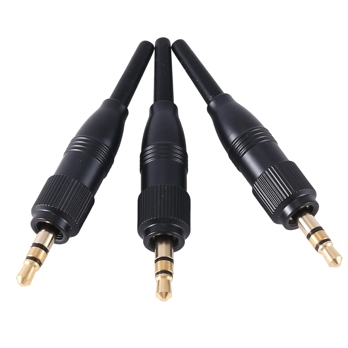 

10Pcs 3.5mm 1/8 Inch Stereo Screw Audio Lock Connector for Sennheiser for Sony D11/V1/P03 Microphone Spare Plug Adapter