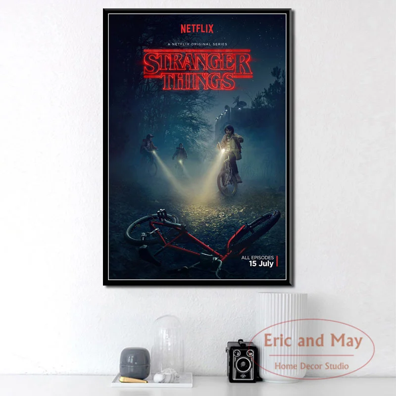

Hot Stranger Things New Season Netflix poster and print canvas paintings picture on the wall wall paintings for bedrooms Obrazy