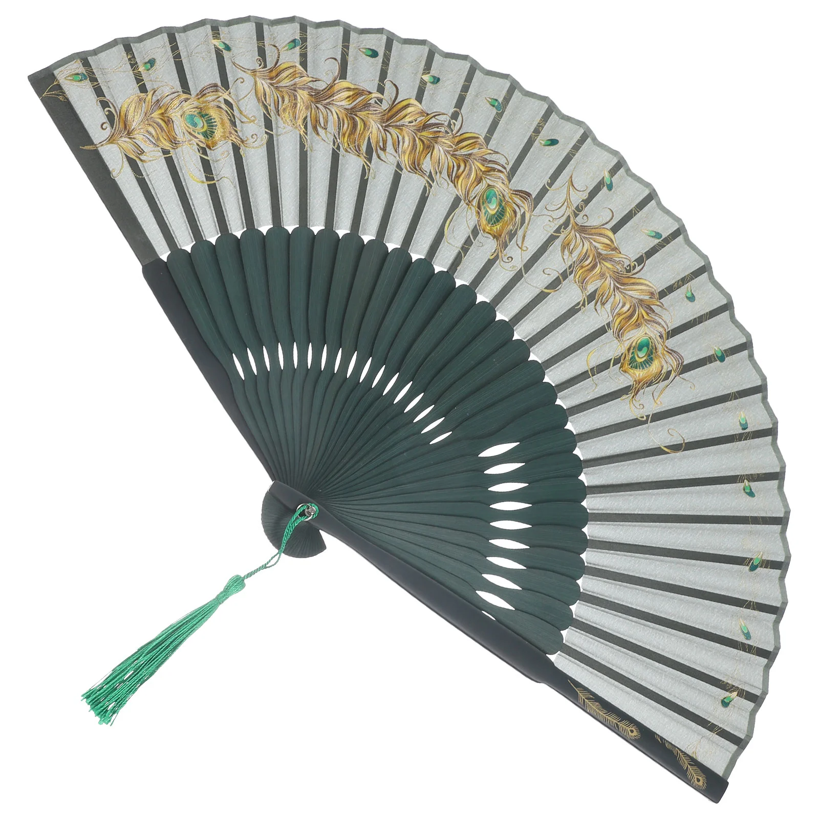 

Hand Held Fan Chinese Fans Folding Japanese Style Cloth Foldable Bamboo Men Women