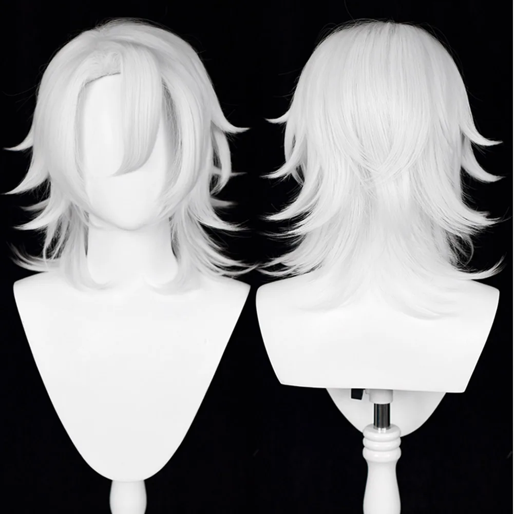 

Demon Slayer Uzui Tengen Cosplay Wig Heat Resistant Synthetic Hair Carnival Halloween Party Props