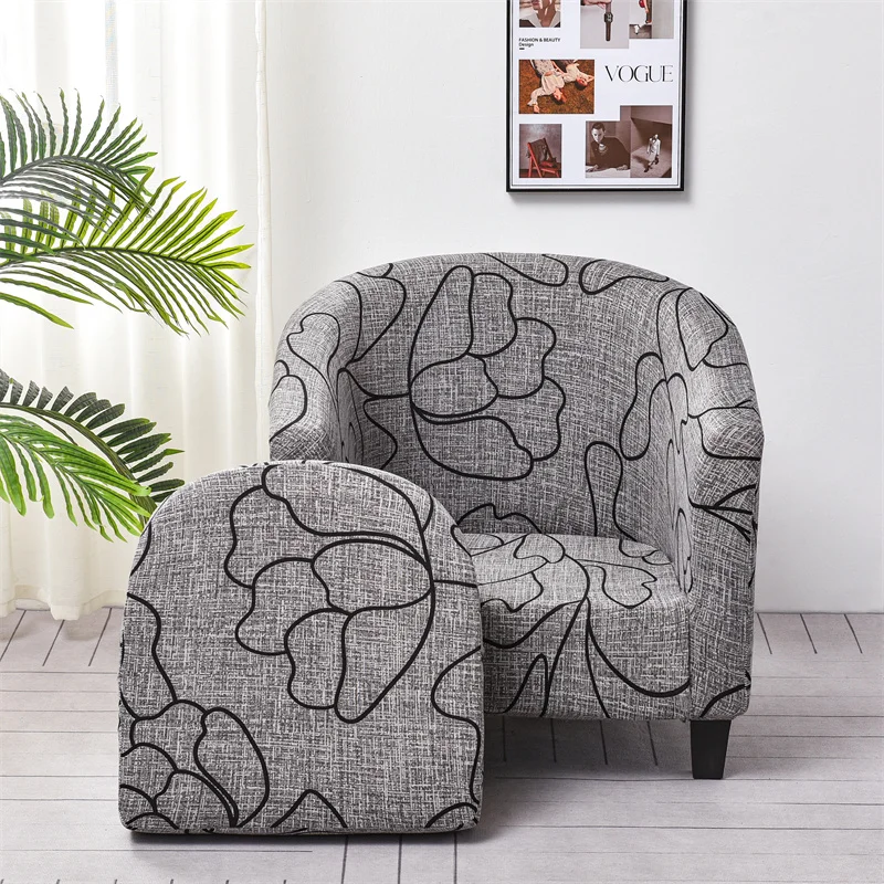 2 шт./комплект чехлы на стулья с цветочным принтом