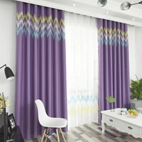 geometric curtains for living room thick embroidered windows bedroom home decoration drape white tulle blackout 02