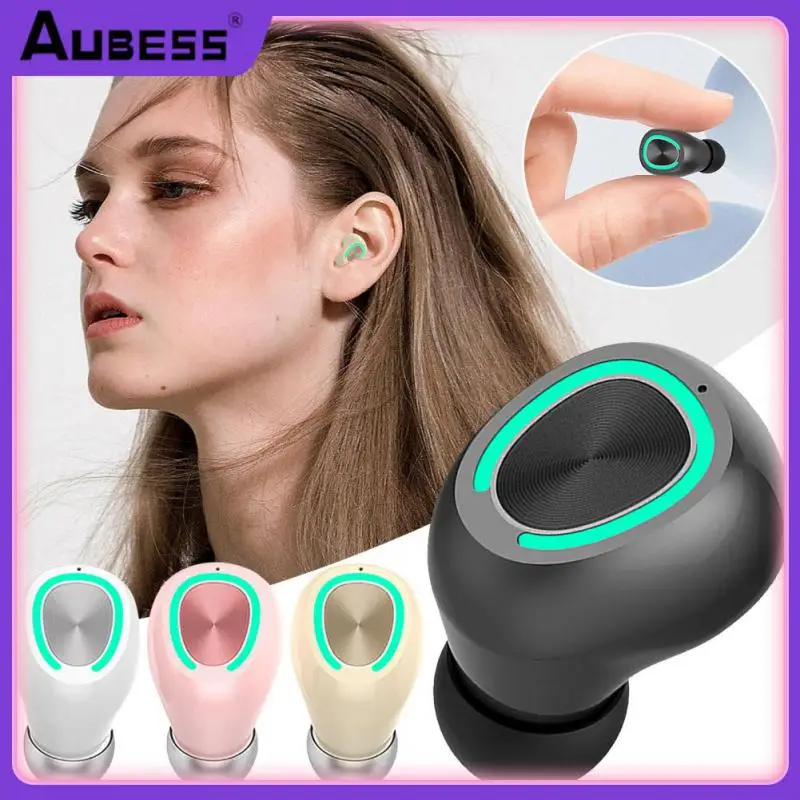 

Portable Wireless Headphone Noise Reduction With Microphone Tws Earbuds Long Standby Headset Single In Ear Music Headset