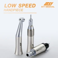 eyy 4 2 hole dental external water air motor low speed handpiece push button straight contra angle e type handpiece