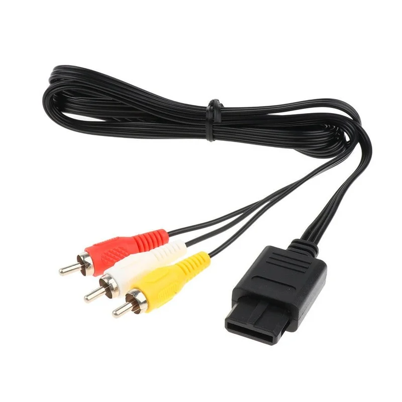 

1.8M for Nintendo 64 Audio TV Video Cord AV Cable to RCA for Super Nintend GameCube N64 SNES Game Cube Accessory