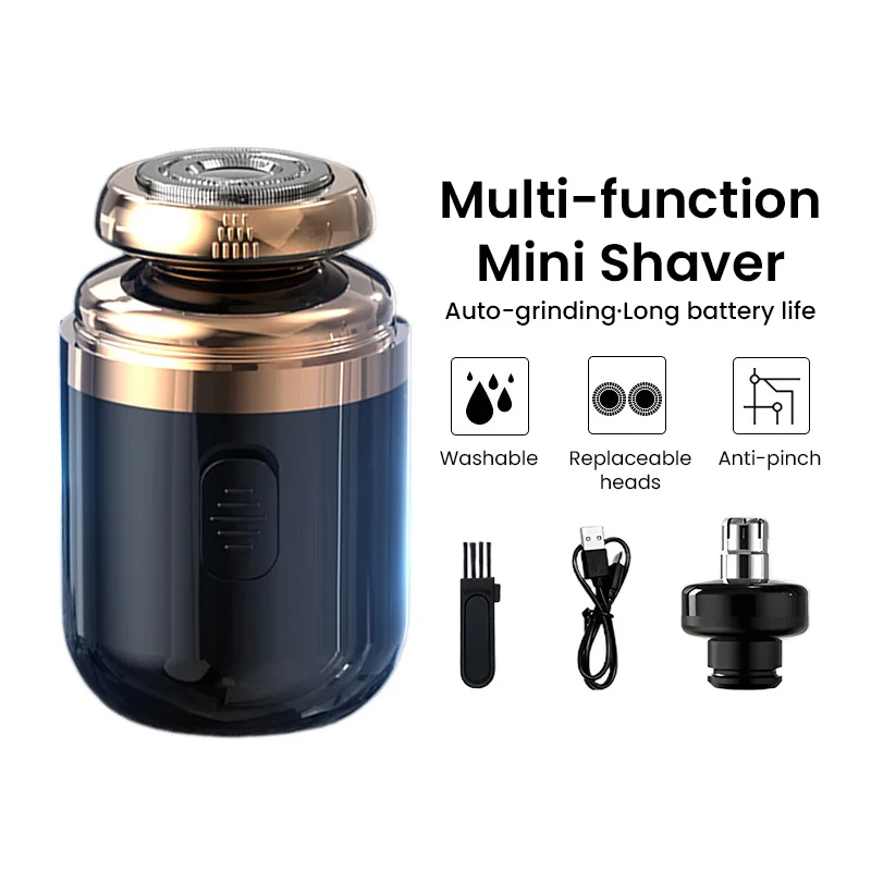 Electric Razor For Men Mini Shave Portable Electric Shaver Pocket Size Portable Outdoor Smart Battery Tool Mini Beard Razor images - 6