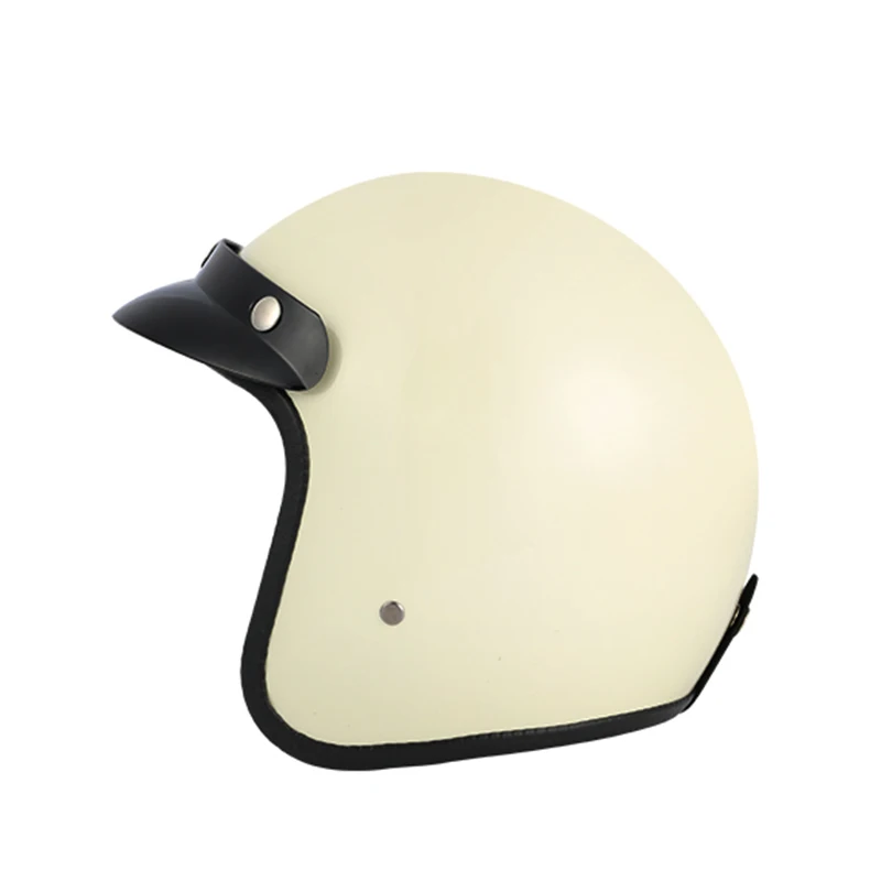 

Retro DOT New Color White Helmets Chopper Vintage Motorcycle Helmet Motocicleta Open Face Cacapete Casco Casque DOT Approval