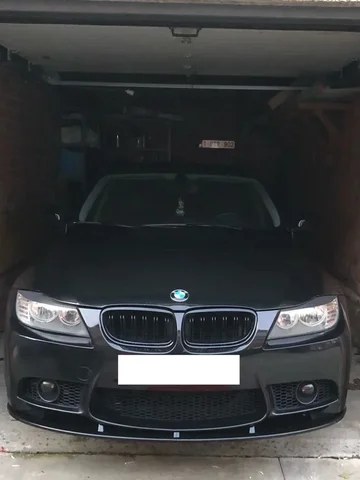 Блеск Черный Автомобильный передний бампер разветвитель для губ спойлер диффузор защитный корпус комплекты Отделка для BMW 3 серии E90 E91 E92 E93 M3 2007-2013