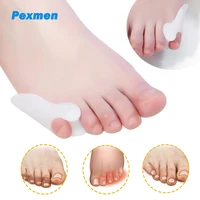 pexmen 2pcs gel tailors bunion corrector pad bunionette separator pinky toe protector bunion pain relief spacer foot care tool