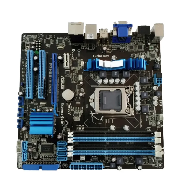 

Материнская плата ASUS P7H55-M PRO lga 1156, материнская плата Intel h55 Core i7 Core i5 Core i3 Pentium CPU ddr3 16 Гб SATA2 HDMI uATX