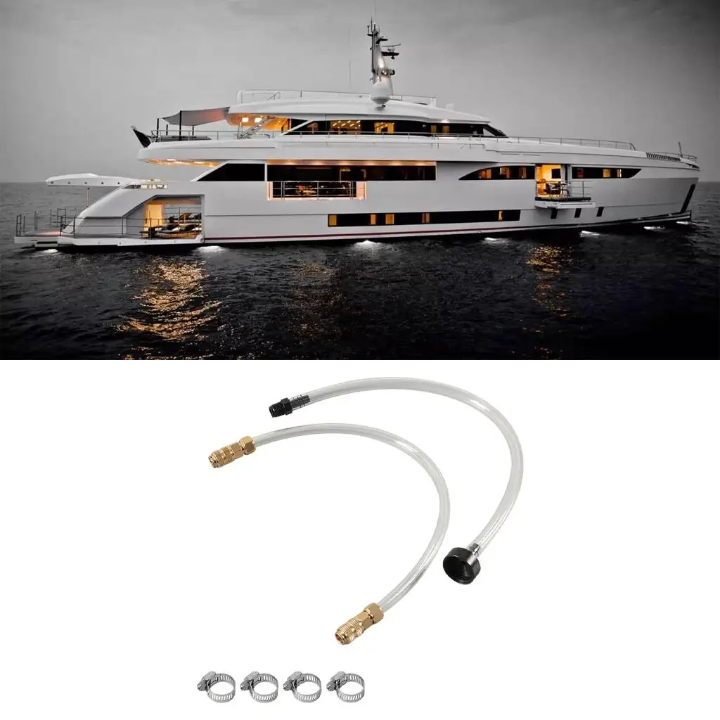 

Set of 2 Bleed Tube Filler Kit Fit for Seastar Hydraulic Steering Systems