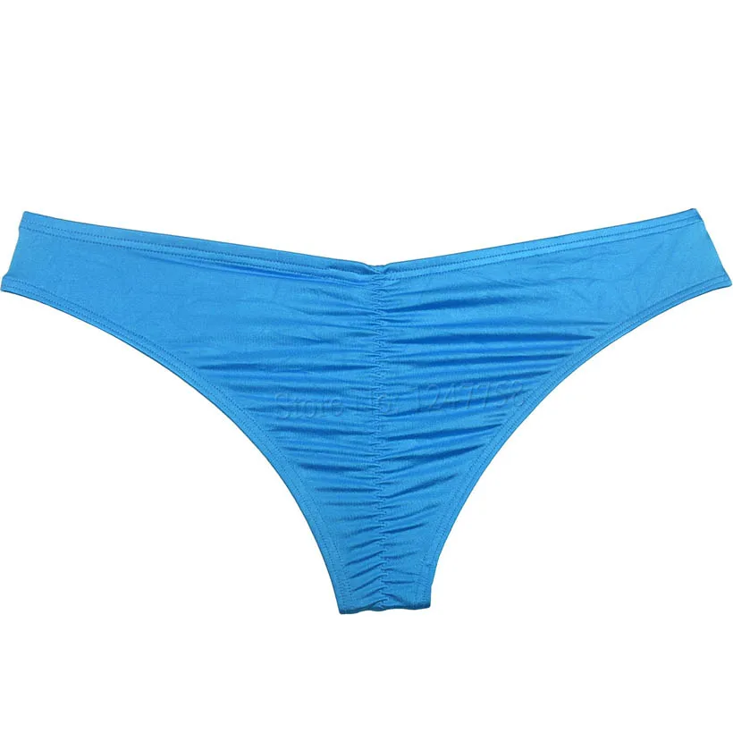 Мужские трусы-бикини из спандекса нижнее белье блестящие брифы на спине для