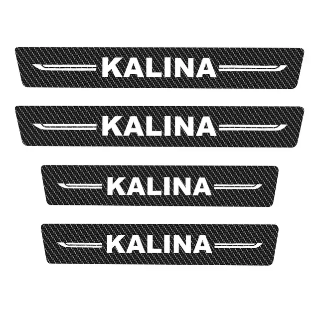 

Четыре наклейки для защиты от царапин из углеродного волокна для дверей автомобиля подходят для автозапчастей Lada largus.