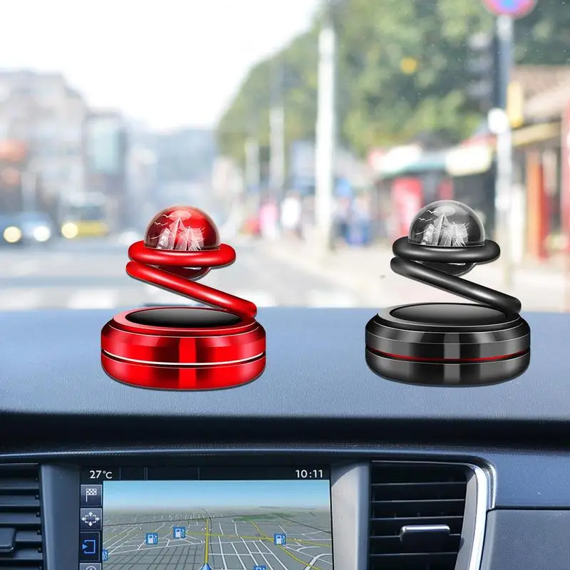

Car Air FreshenerCar Diffuser Air Freshener Car Air Purifier Fragrance Rotating Solar Powered Car Fresheners With Glass Ball