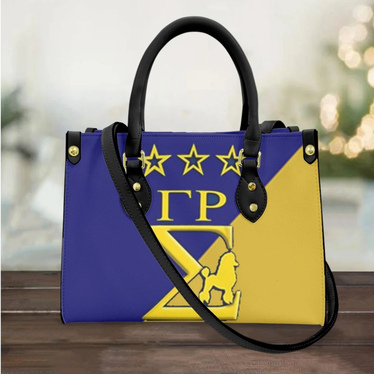

Sigma Gamma Rho Women PU Leather Handbags Ladies Large Tote Bag Female Square Shoulder Bags Bolsas Femininas Sac New Crossbody