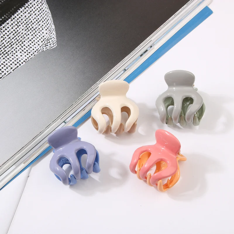 

PC Material High Quality High Ponytail Grabber AB Side New Bright Color Cross-border Hair Claw Clip Hair Clips