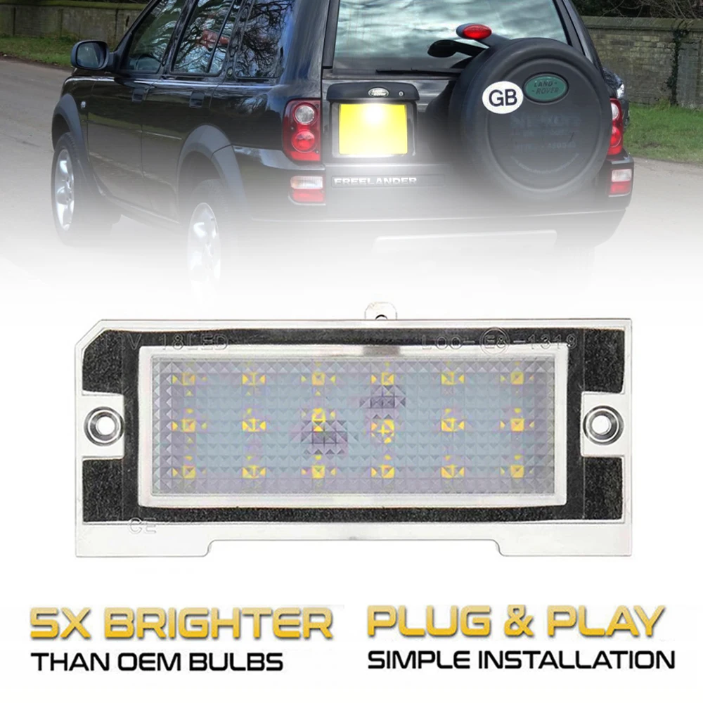 

1PC LED License Number Plate Light Canbus Rear Tag Lamps For Land Rover Freelander mk1 L314 10.1997-12.2006 OEM XFC100540