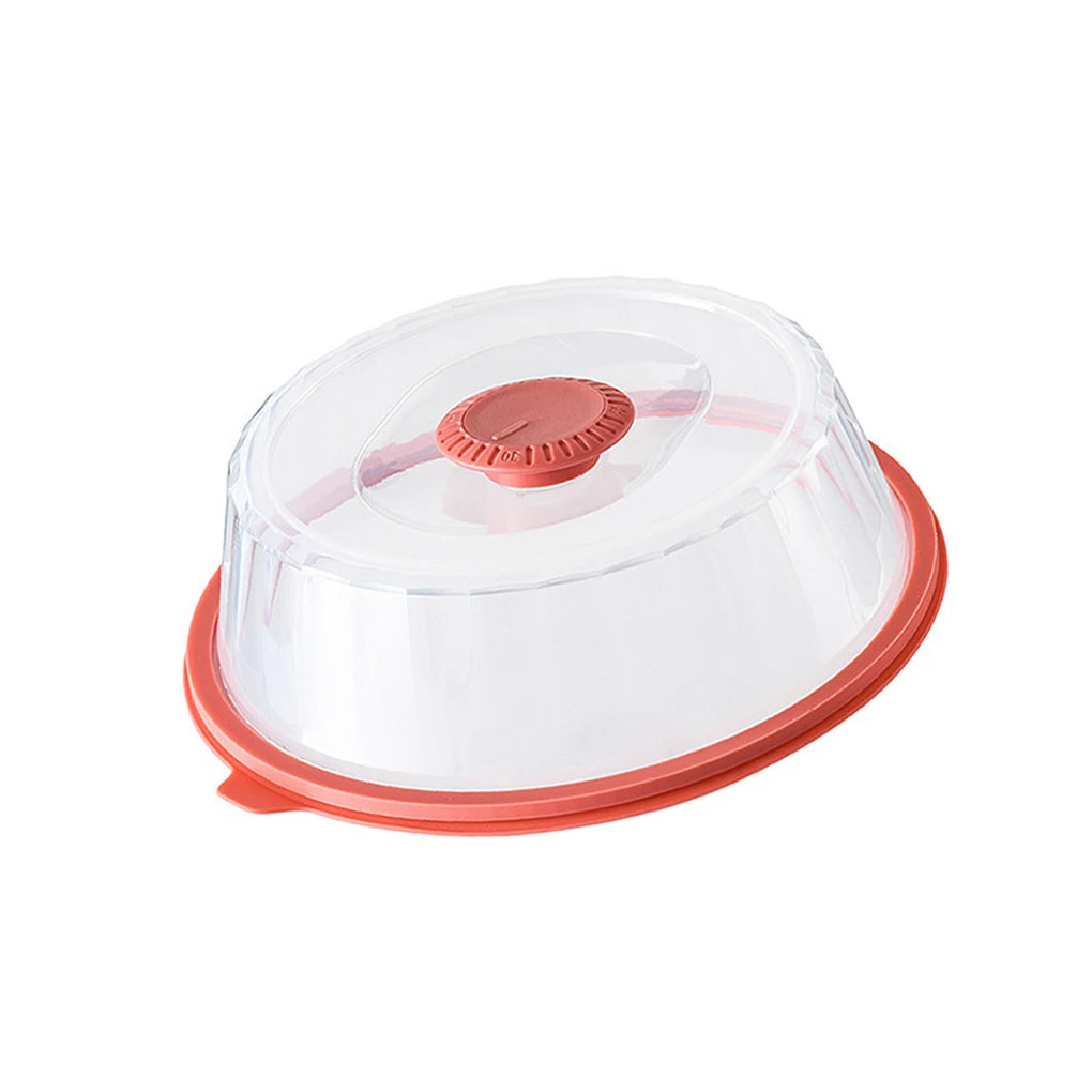 

Anti-splash Microwave Oven Food Cover Plastic Oven Heating Lid Handle Splatter Kitchen Dish Plate Sealing Cover