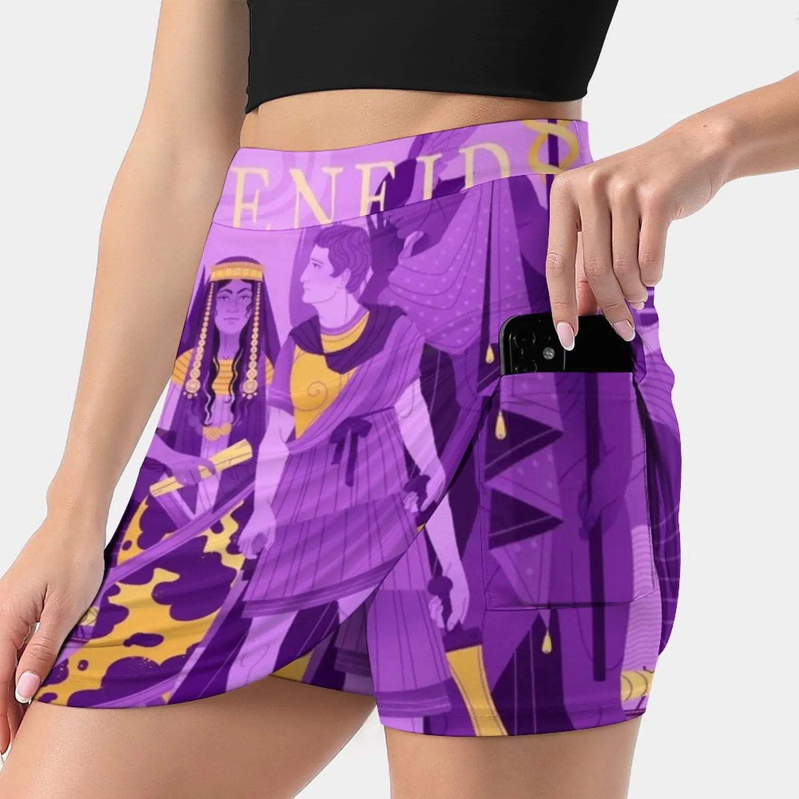 Женская юбка Aeneid со скрытыми карманами теннисная юбки для гольфа бадминтона бега