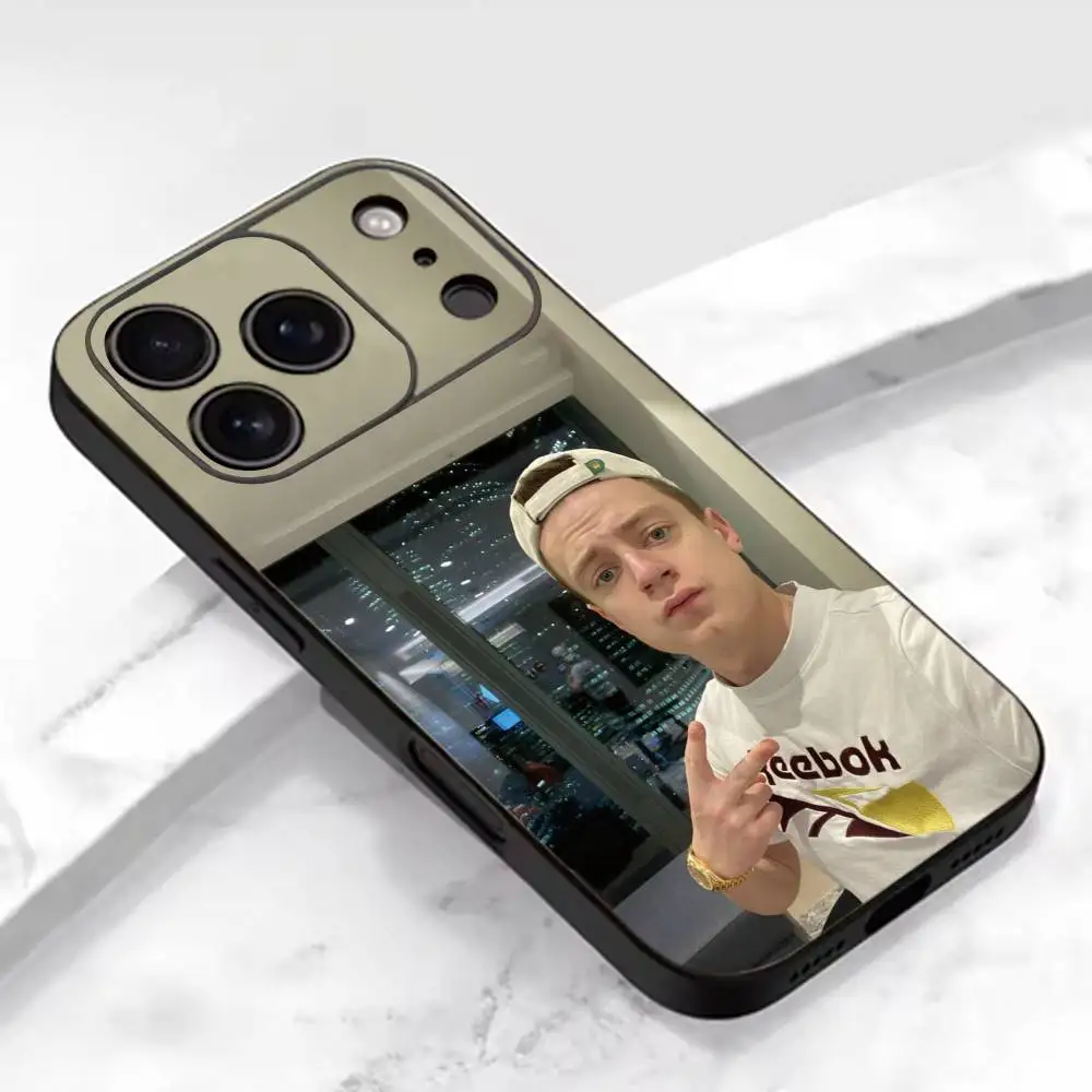 Фото Чехол для телефона T-Trash Streamer M-Mellstroy для iPhone 17, 16, 15, 14, 13, 12, 11 Plus, Pro Max и других моделей, мягкий черный чехол №2