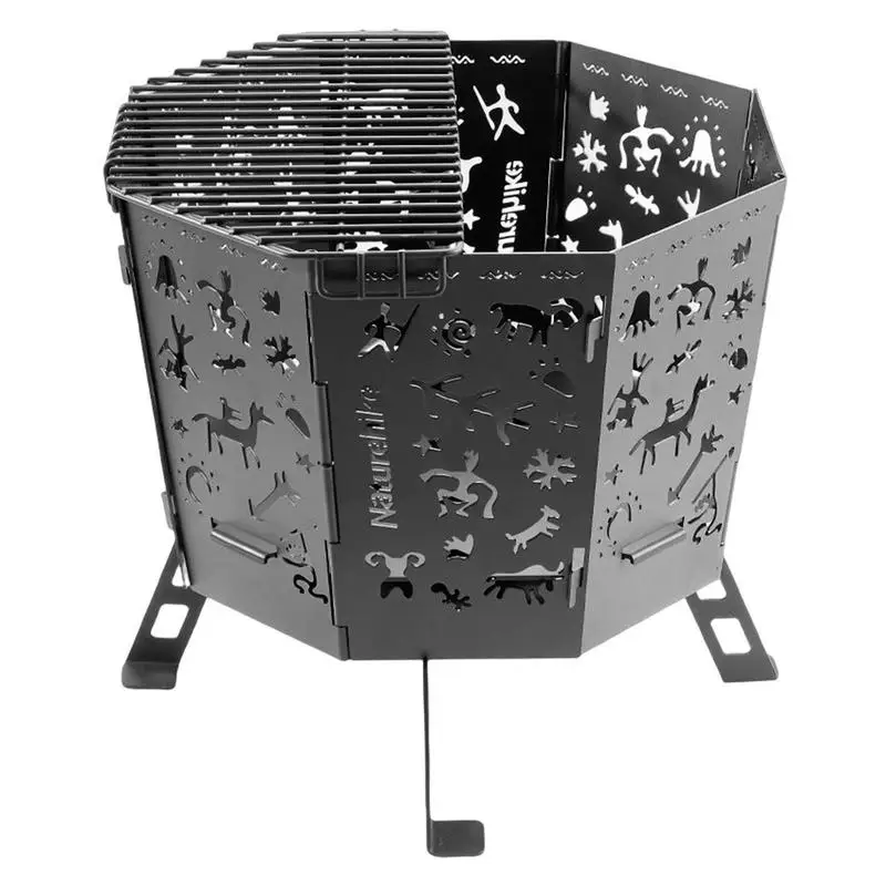 

Folding Fire Table Outdoor Portable Detachable Heating Firewood Stove Fire Burning Rack Picnic Stove Camping Accessories