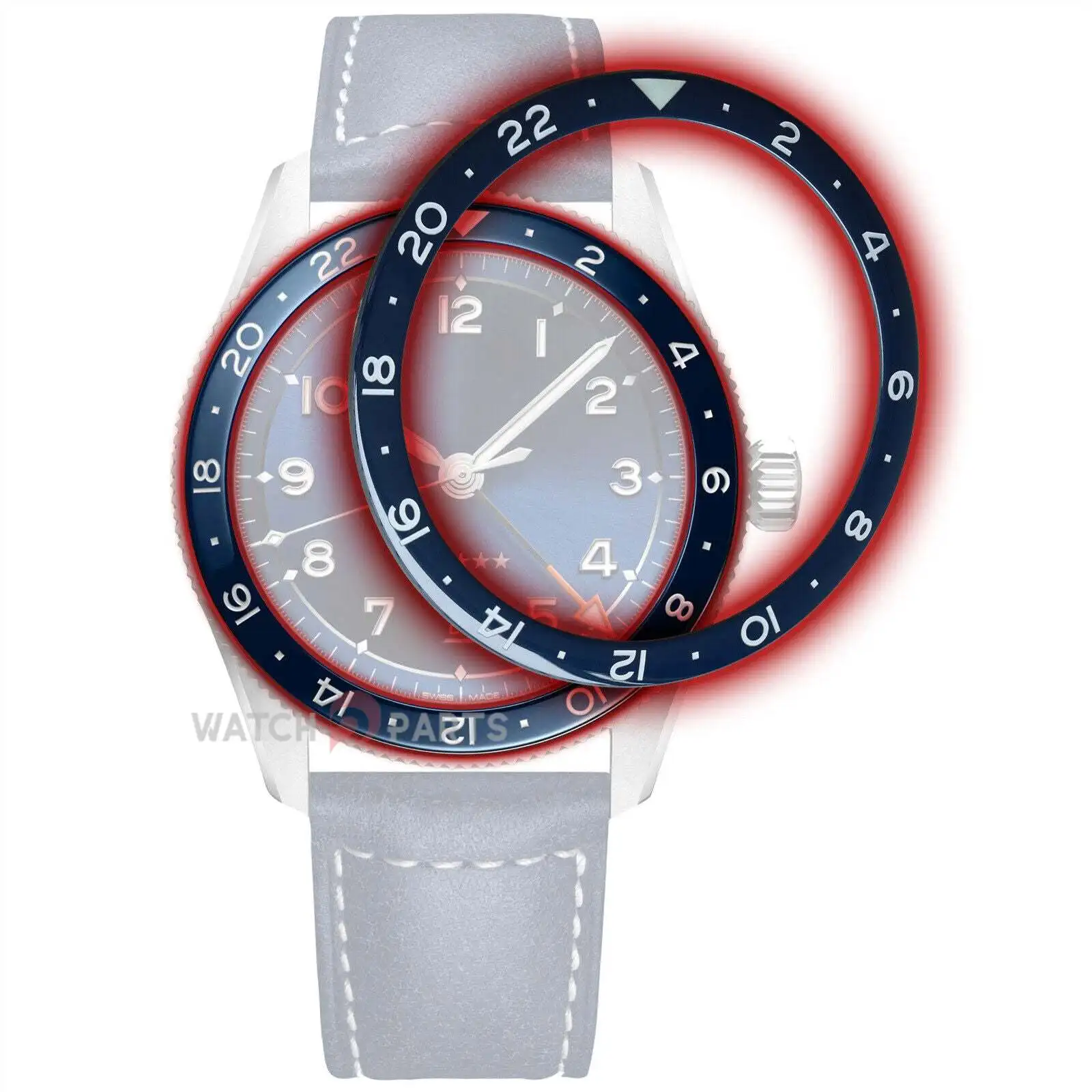 Керамическая вставка для циферблата Longines Spirit L3.812 42 мм (art.: 3920c73dec074) - 3920c73dec074