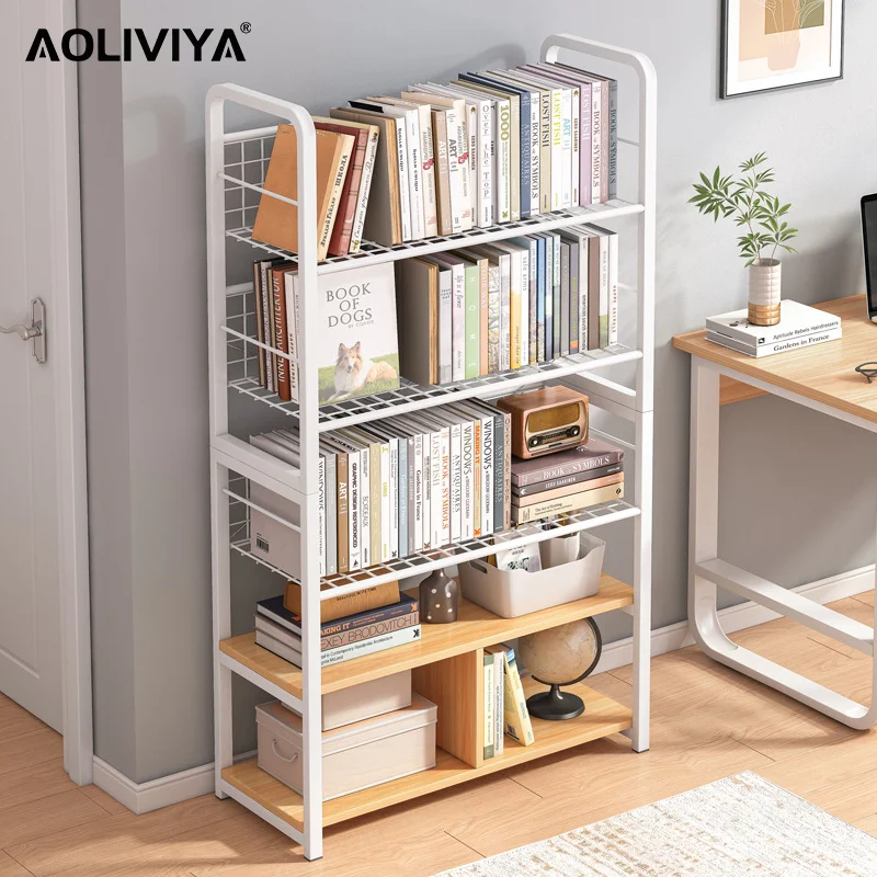 AOLIVIYA Bookshelf Floor-to-ceiling Simple Living Room Storage Display Rack Bedroom Storage Rack Student Small Bookcase