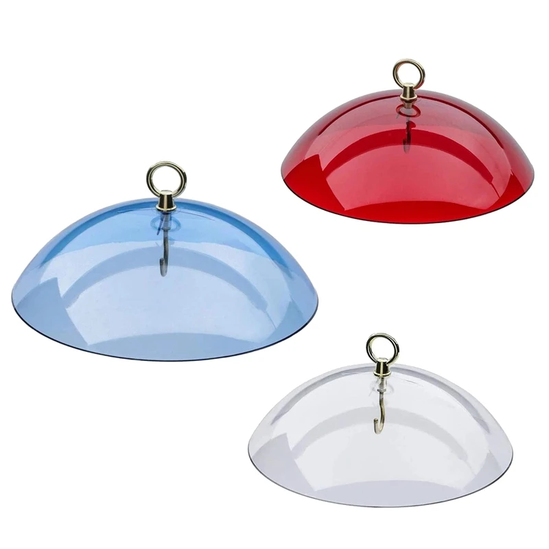 

Protective Dome Cover For Hanging Bird Feeders Bird Feeders Rain Cover Guard Squirrel Proof Baffle