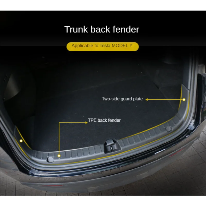 

Tesmars Threshold Bar Trunk Guard for Tesla Model Y Both Sides of The Protective Cover Tesla Interior Accessories Modification
