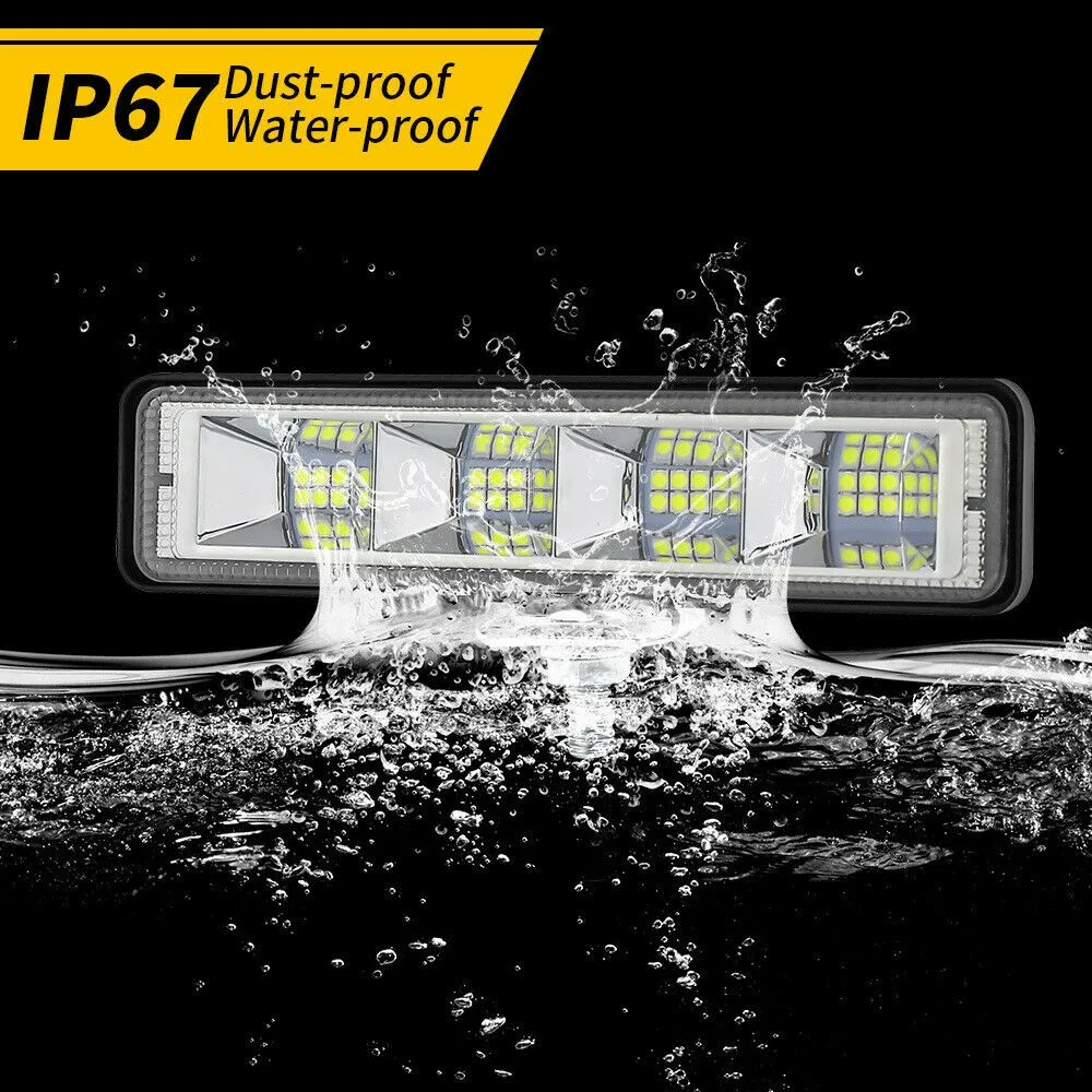 

New DXZ 72W Led Work Light Bar Spot Flood Combo Beam Offroad Fog Driving Lights Brand New Auto Parts