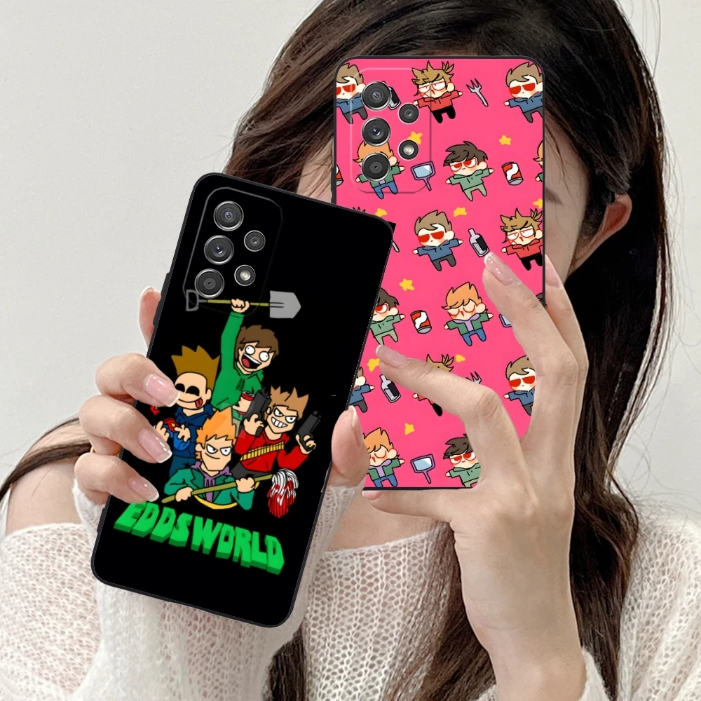 Крутой чехол Eddsworld для мобильного телефона Samsung Galaxy A91 73 71 70 54 53 52 34 24 23 21 S черный