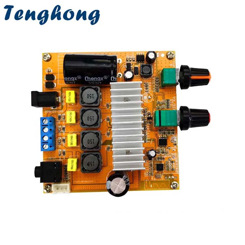 

Плата цифрового усилителя мощности Tenghong TPA3116, 50 Вт * 2, Bluetooth 5,0