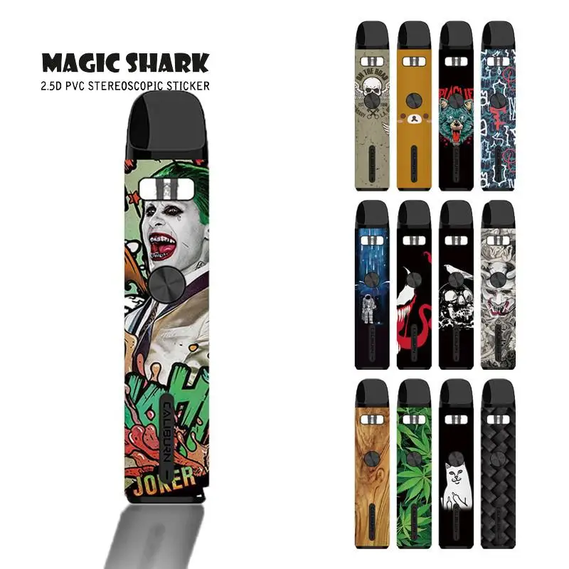 Новинка 100% волшебная Акула Череп дерево принт медведя лист пленка наклейка для