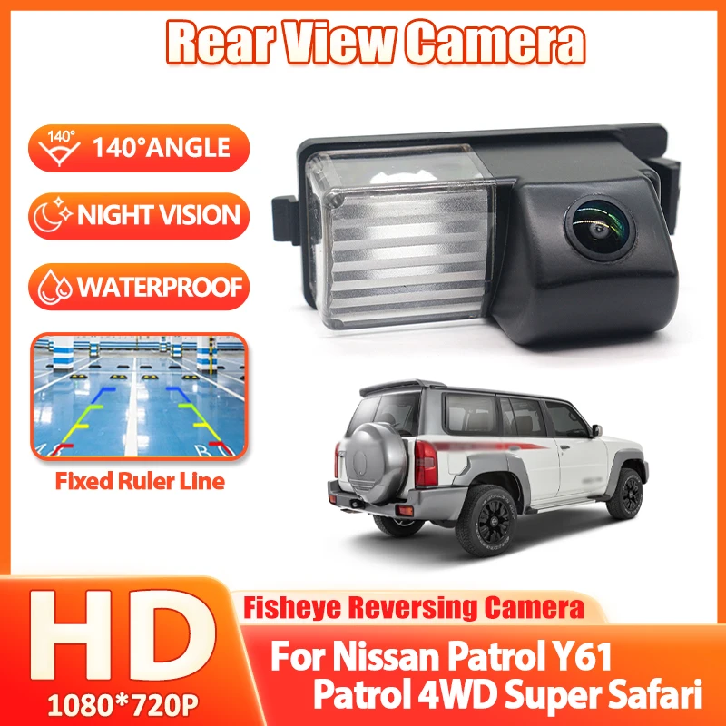 Фото Для Nissan Patrol Y61 Patrol 4WD Super Safari HD автомобильная камера заднего вида с функцией ночного видения, водонепроницаемая. №2