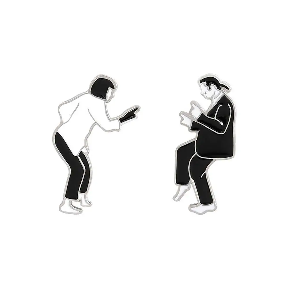 Эмалированная брошь на лацкан пиджака цвет в ассортименте