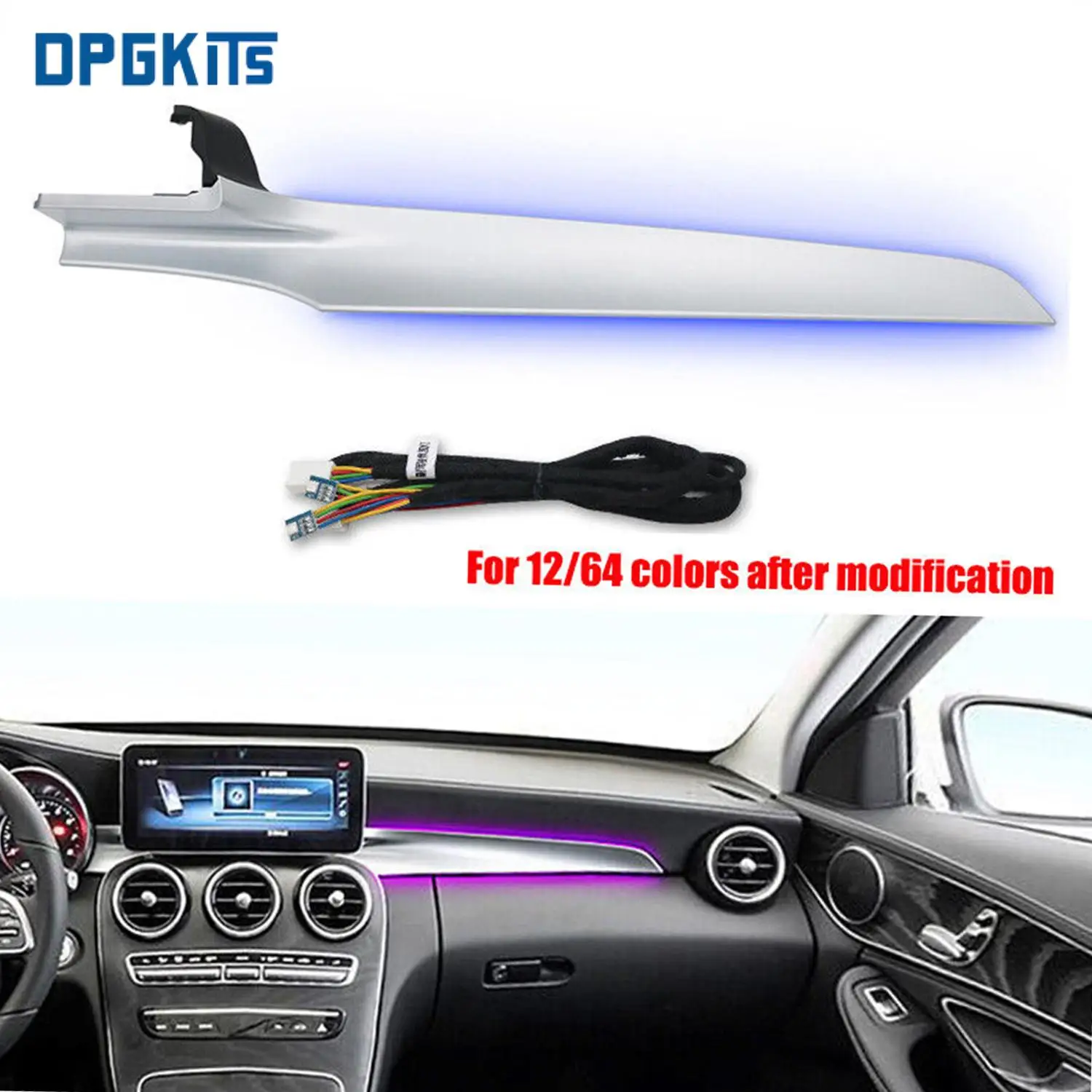 

Автомобильная декоративная лампа для салона Mercedes Benz W205 X253, цветов