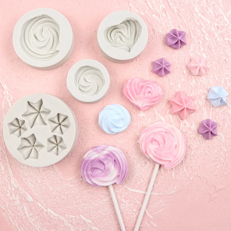 

Size Lollipop Protein Sugar Baking Silicone Mold Kitchen Tool Chocolate Flip Sugar Mold Cake Decoration Hand-dropped Glue Mold